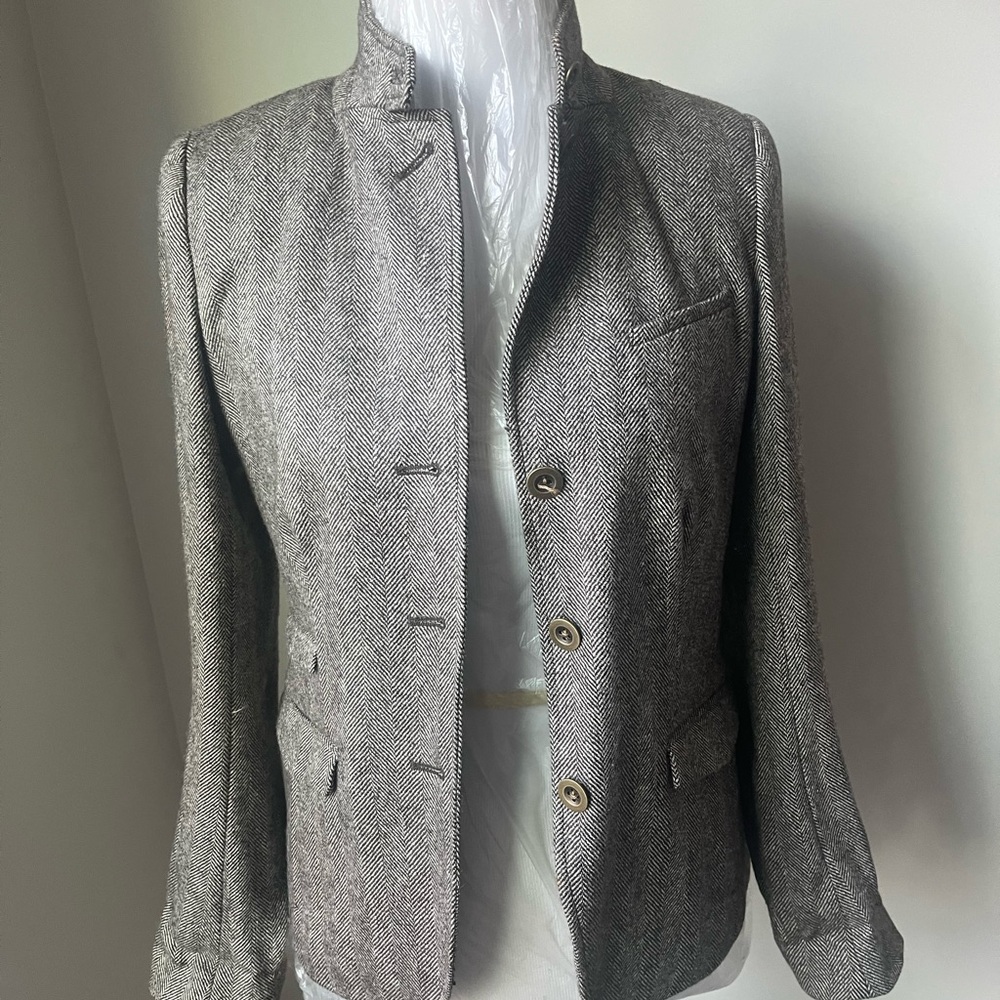 Women's brownish/Gray Herringbone Jacket